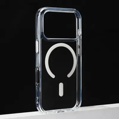 Transparent Magnetic Phone Case for Apple iPhone 18 Pro Max, Full Camera Button Protection - 10