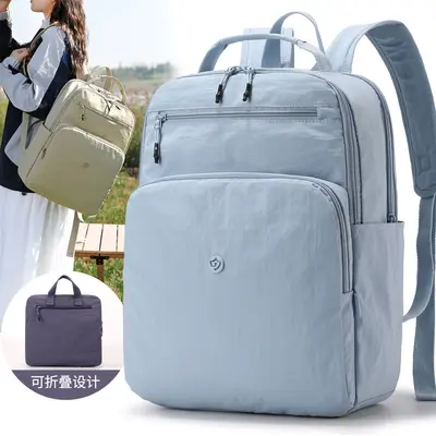 Large Capacity Women's Travel Backpack, Water-Resistant Nylon, Lightweight