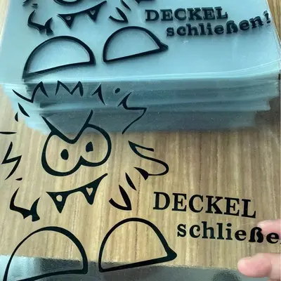 Wasserdichter abziehbarer Toilettendeckel-Dekoraufkleber, AL2766