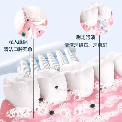 外贸产品外贸电动牙刷女士男士款成人全自动充电声波式清洁牙刷X3