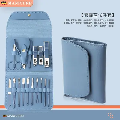 19-piece nail care set with nail clippers, foot care tools, ear cleaner - 9