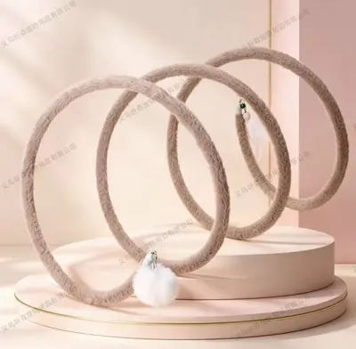 Foldable Cat Tunnel with Bell and Teaser Wand for Kittens - 9