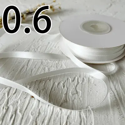 0.6 Width Satin Ribbon for Handmade and DIY Crafts - 6