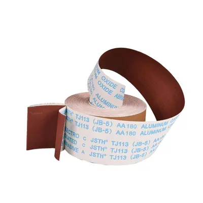 TJ113 el yırtmalı zımpara rulosu, 10 cm genişlik, ahşap için