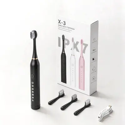 Smart Electric Toothbrush, Waterproof, Rechargeable, Sonic, Soft Bristles - 6