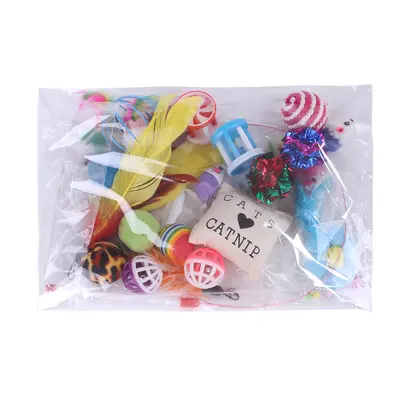 Pet Toy Set 20 Pieces, Cat Teaser Wand and Mouse Toys