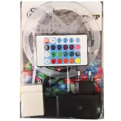 LED12V/RGB ışık şeridi seti renkli/5050/2835/sınır ötesi doğrudan tedarik 5 metre 10 metre 15 metre blister set