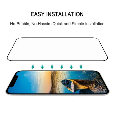 iPhone 14 tempered glass screen protector, 14 Pro, 13 Pro compatible, anti-static
