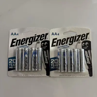 Energizer AA ve AAA lityum pil, 4'lü paket, 1,5V, L91