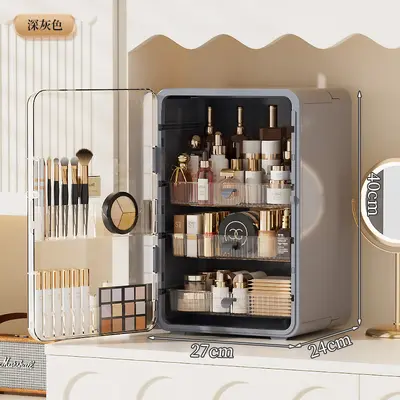 Premium Cosmetic Storage Cabinet, Large Capacity Plastic - 9