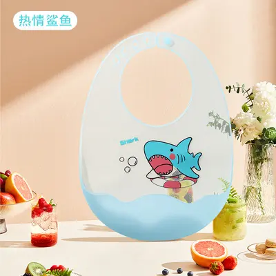 Ultra-Thin Waterproof Silicone Baby Bib, Soft and Lightweight - 9