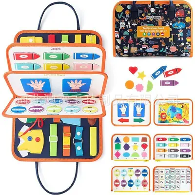 Cross-border felt learning board busy board new hot sale children early education intelligence development felt busy board toys