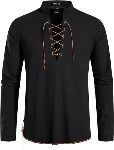 Erkek Henley yaka uzun kollu plaj gömleği, Avrupa bedeni - 7