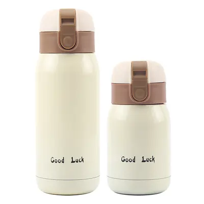 Erinnerungsthermobecher mit Henkel, Spritzbecher, Studentenbecher, Doppelwandbecher für Kinder, Wasserglas aus 304er Edelstahl, vakuumisoliert, mit Deckel, Taschenpantalonbecher