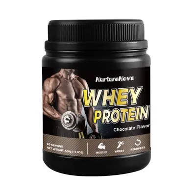 Whey Proteinpulver 500g in Schokolade, Vanille, Erdbeere, Matcha