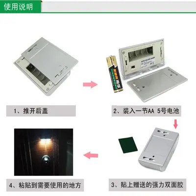 Smart LED Infrared Door Lock Light with Motion Sensor, Night Light
