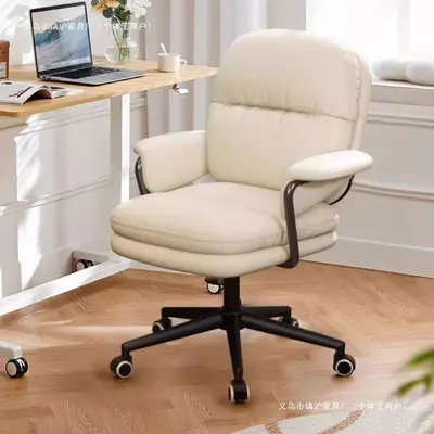 Home Office Computer Chair with Backrest and Swivel