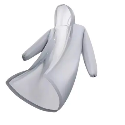 Reusable one-piece raincoat, long style, for cycling - 6