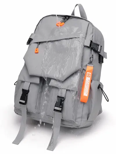 Herren-Laptoprucksack, großes Fassungsvermögen, wasserabweisend, mehrere Fächer