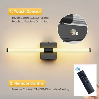 Cordless Rechargeable Bedside Wall Lamp, Decorative Lighting