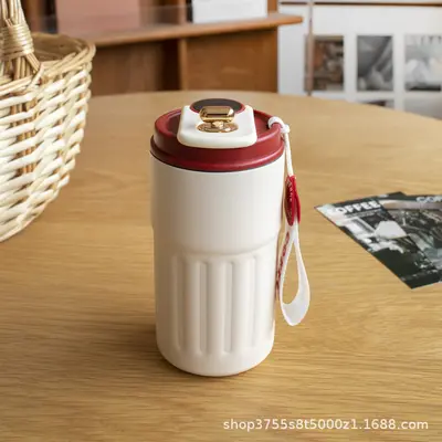 Portable Stainless Steel Smart Coffee Thermos Cup for Men and Women - 8