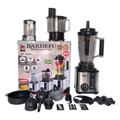 Paslanmaz Çelik Blender, 3/6/8 Fonksiyonlu Mutfak Robotu - 4