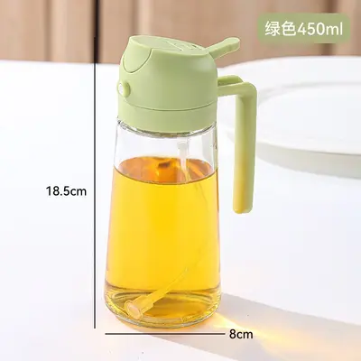 油壶家用厨房喷倒两用食用喷油壶玻璃二合一体式喷雾油瓶储油瓶 - 7