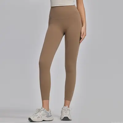 Damen-Yogahose, hoch tailliert, po-formend, schnelltrocknend, lang - 13