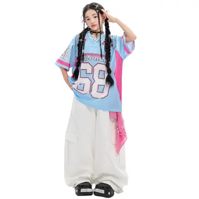 Girls' Jazz Dance Costume Set, Street Dance Performance Outfit