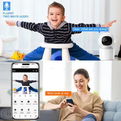 Cross-border Tuya 5G Home WiFi Network Mobile Remote Baby Monitor Smart HD Camera