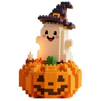 Halloween Themed Small Particle Building Blocks Educational Assembly Toy - 6