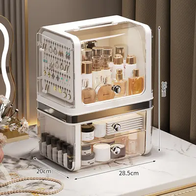 Desktop Cosmetics Storage Box with Drawers - 8