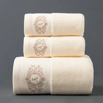 Pure cotton bath towel thickened hotel luxury set - 11