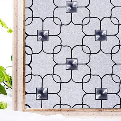 Wholesale Frosted Glass Film Static Cling Adhesive-Free Glass Stickers Bathroom Door Window Decoration Frosted Privacy Stickers - 9