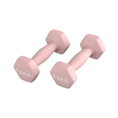 Dumbbell Women's Fitness Home Equipment Men's Children Pure Iron Set Combination Small Dumbbells Cast Iron Rubber-Coated Solid - 6