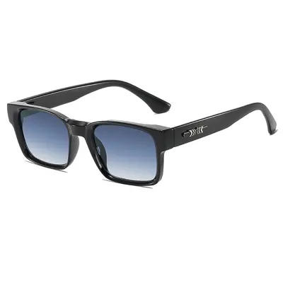 Retro Square Minimalist Unisex Sunglasses - 3