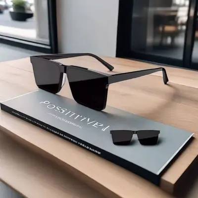Retro Men's Square Frame Sunglasses UV400 Protection - 5