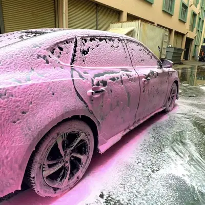 Jiebuer Pink Foam Car Wash Shampoo, High Foam Pre-Wash