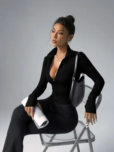 Women's Fitness Yoga Jacket Quick-Dry Autumn Top - 8