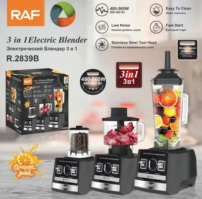 RAF 3-in-1 Entsafter, Fleischwolf und Mühle - 7