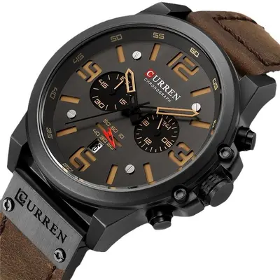 CURREN 8314 erkek saati, kronograf, su geçirmez - 5