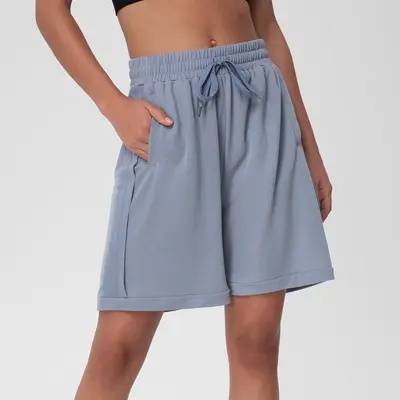 Women's Mid-Length Loose Yoga Fitness Shorts 5-Inch - 8