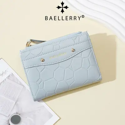 Baellerry Women's Short Wallet, Zipper Coin Pocket, Multi-Card Slots