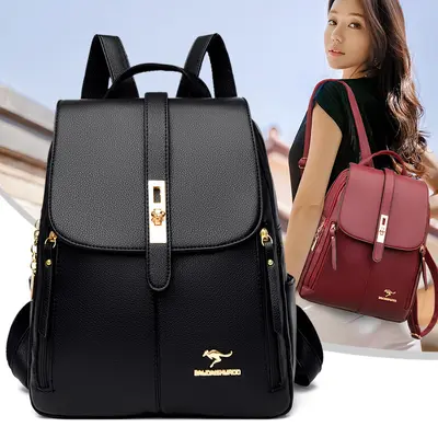 K Style Women's Backpack Elegant Large Capacity Business