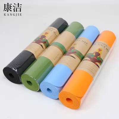 6mm TPE Yoga Mat, Non-Slip, Eco-Friendly, Two-Tone, Second Grade - 2