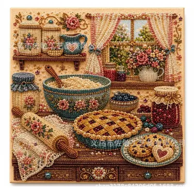 El Yapımı DIY Elmas ve İnci Tablo Seti, Yeni Ürün - 8