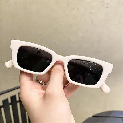 Square Frame Sunglasses, UV Protection, Unisex Korean Style - 8
