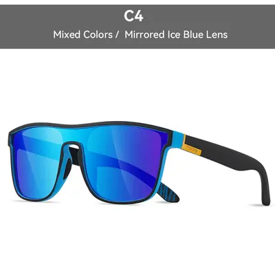 KDEAM große Sonnenbrille neu polarisiert einteilig Sportsonnenbrille winddicht Sonnenbrille Metallscharnier KD528-PLUS - 9
