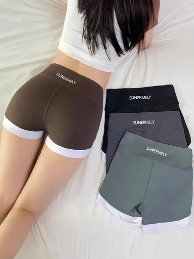 Women's Summer Safety Shorts, Thin, Solid Color, Three-Quarter - 2