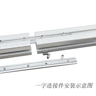 Aluminum Profile Straight Connector, for 2020 3030 4040, Carbon Steel - 4